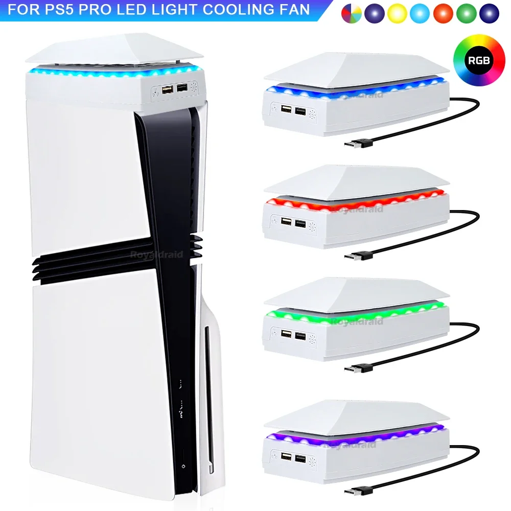 Gaming Console Buttons - Ventilador de Refrigeración Superior para PS5